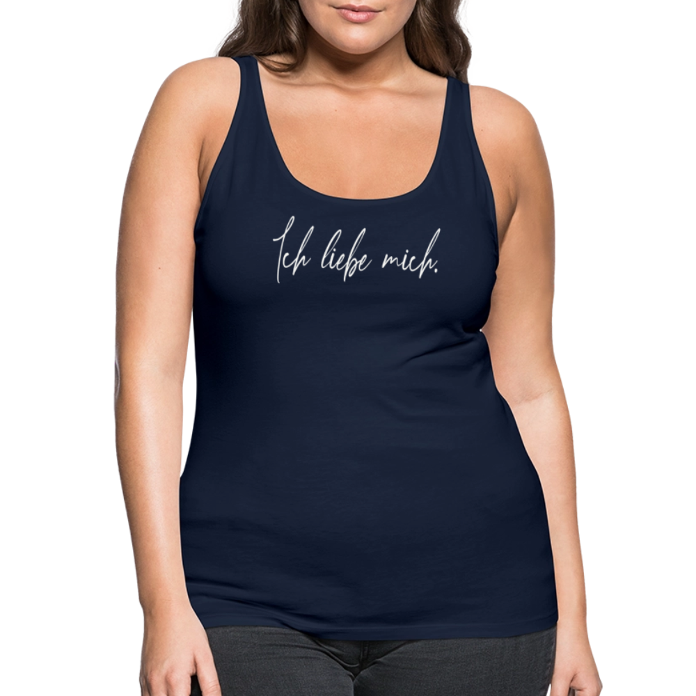 Ich liebe mich Frauen Premium Tank Top (Organic) - Navy