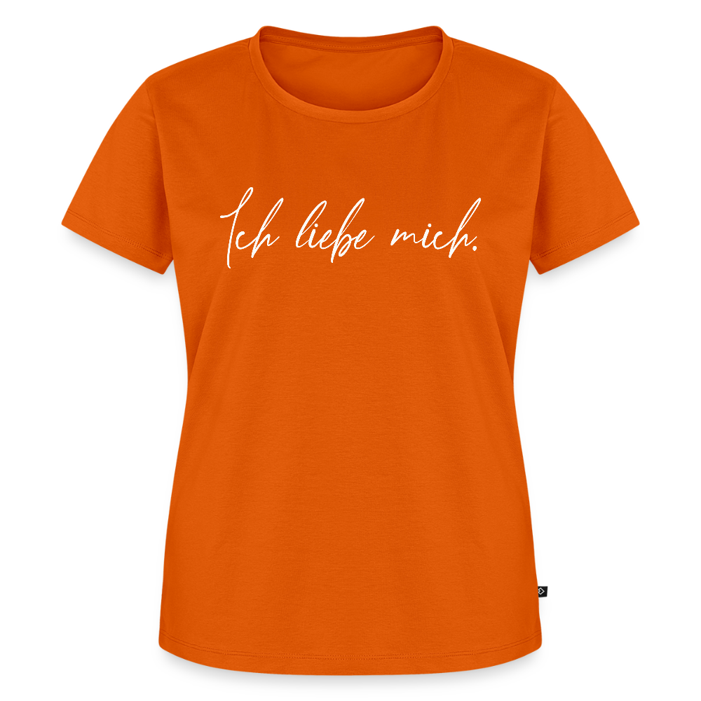 Ich liebe mich Frauen Premium T-Shirt (Organic) - Orange 