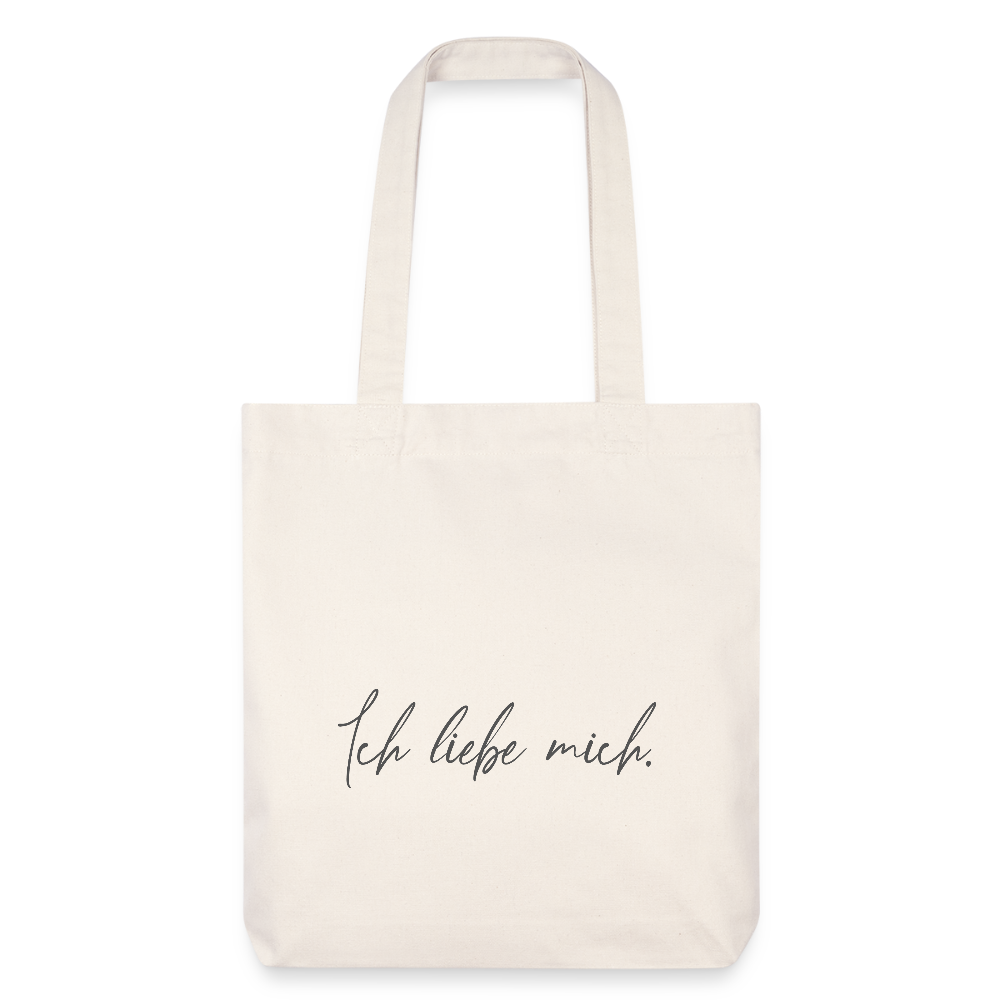 Ich liebe mich / Ich bin wertvoll Variante 1 Stoffbeutel ( recycelt & heavyweight) - Naturweiß