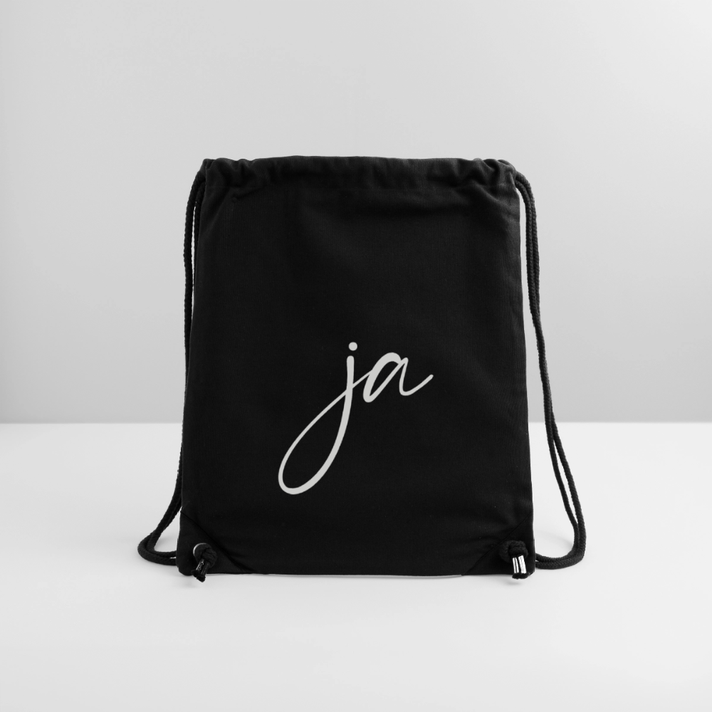 Ja / Nein recycelter Gym Bag - Schwarz