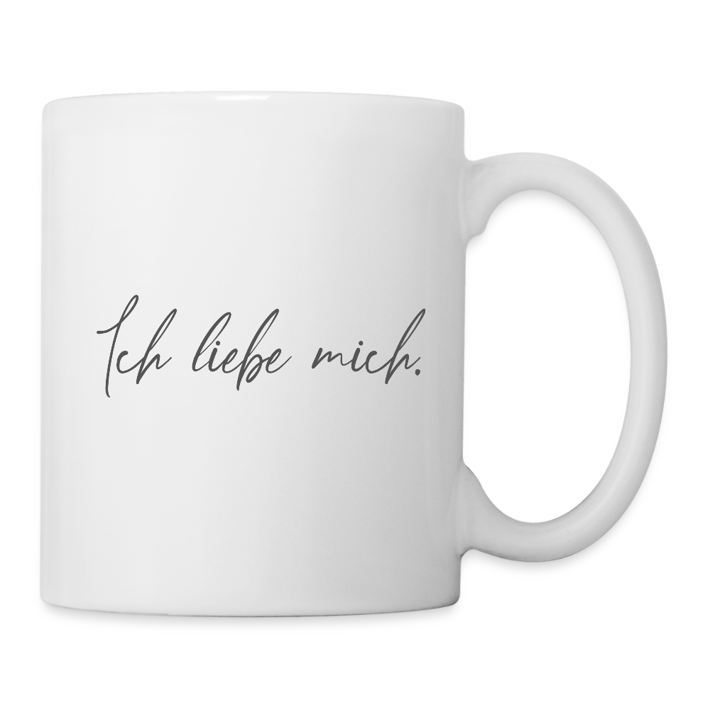 Ich liebe mich Tasse weiß - Weiß