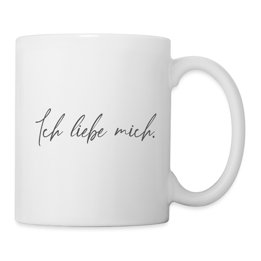 Ich liebe mich Tasse weiß - Weiß