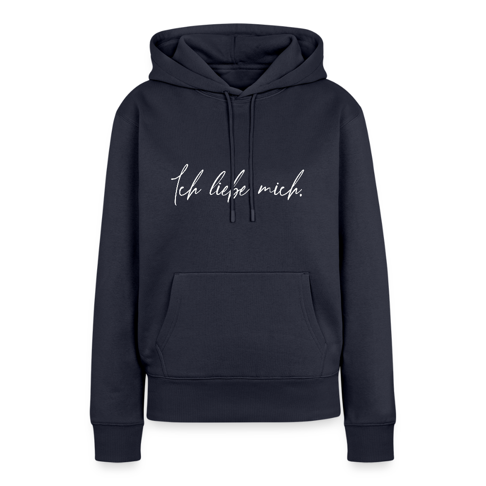 Ich liebe mich Frauen Premium Hoodie (Organic) - Navy