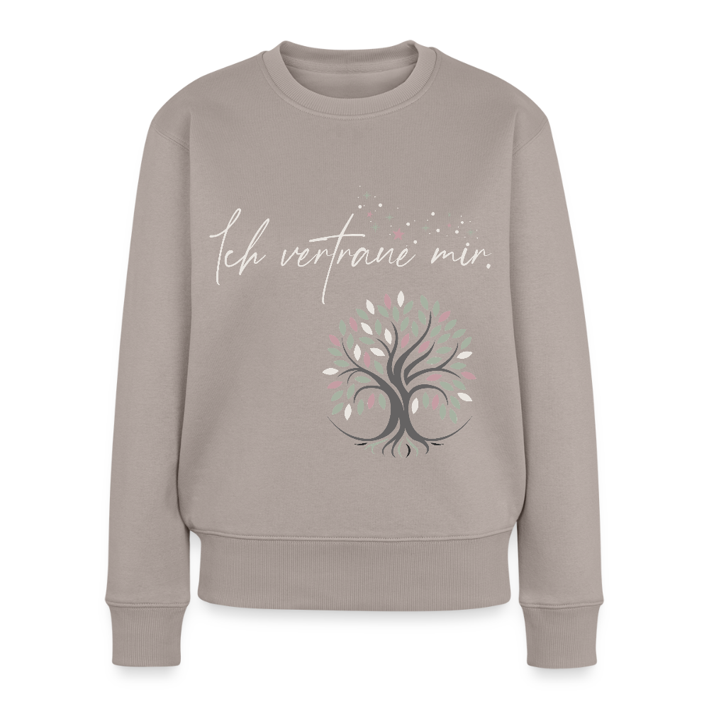 Ich vertraue mir Pullover (Baum & Sterne) - Bio - Taupe