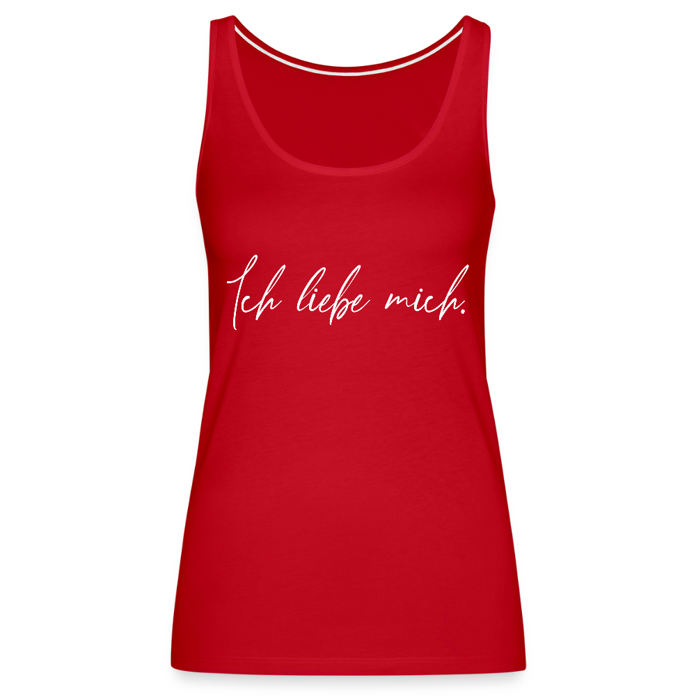 Ich liebe mich Frauen Premium Tank Top (Organic) - Rot