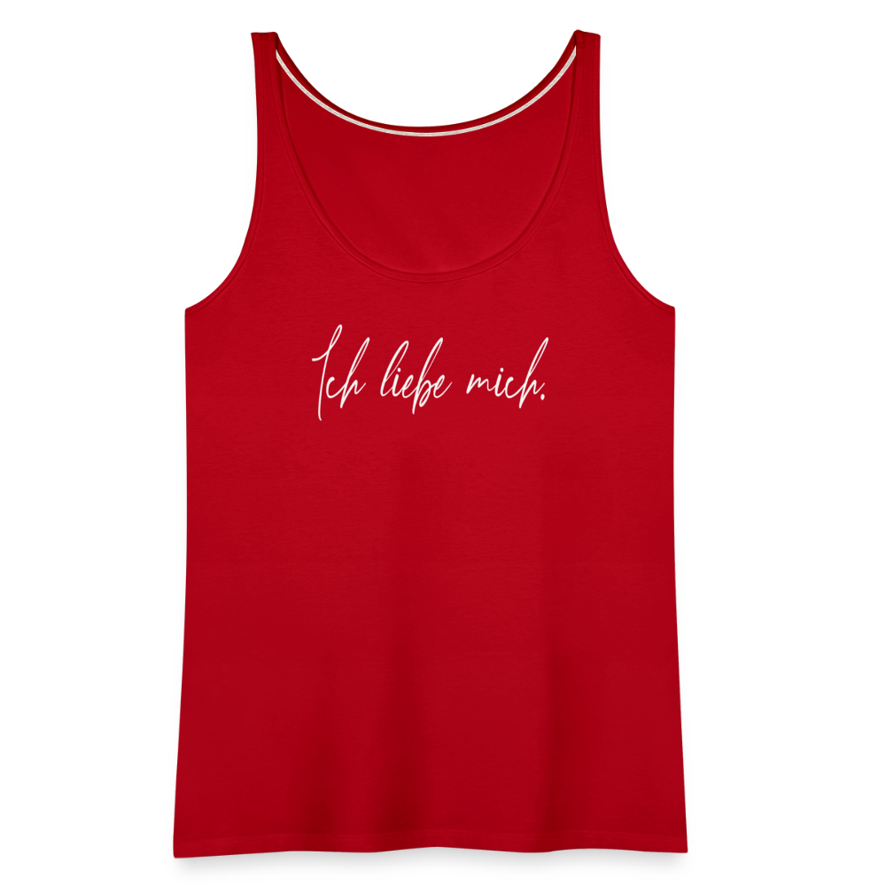 Ich liebe mich Frauen Premium Tank Top (Organic) - Rot