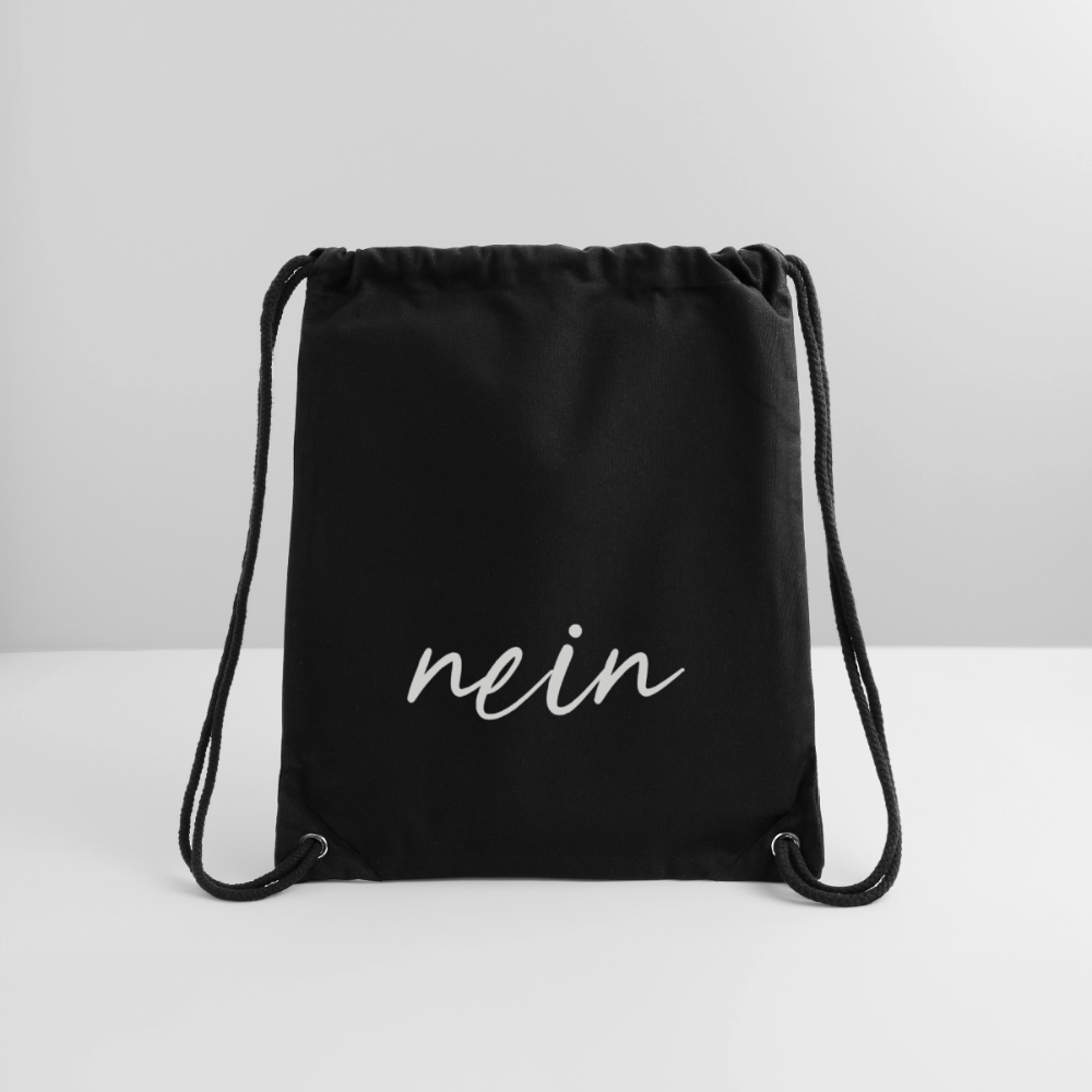 Ja / Nein recycelter Gym Bag - Schwarz