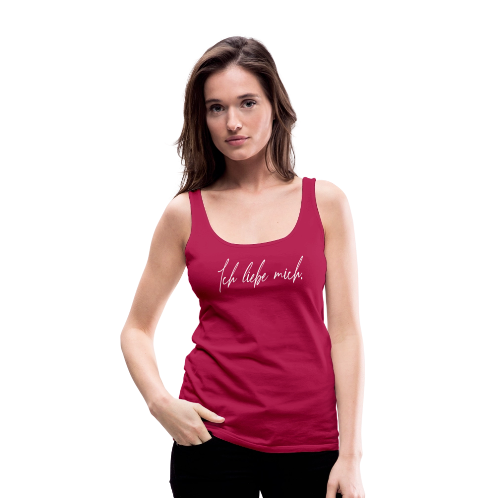 Ich liebe mich Frauen Premium Tank Top (Organic) - dunkles Pink