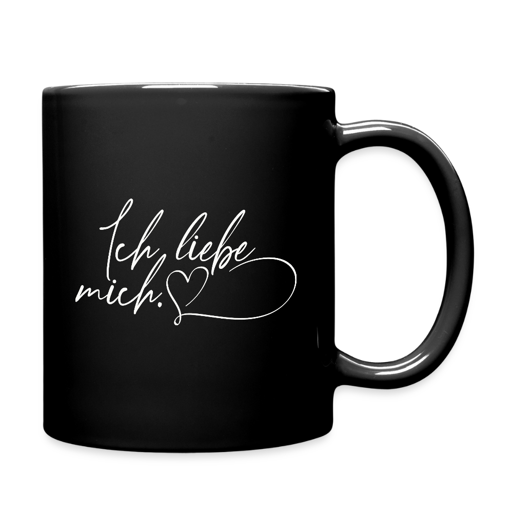 Ich liebe mich Tasse schwarz mit Herz - Schwarz