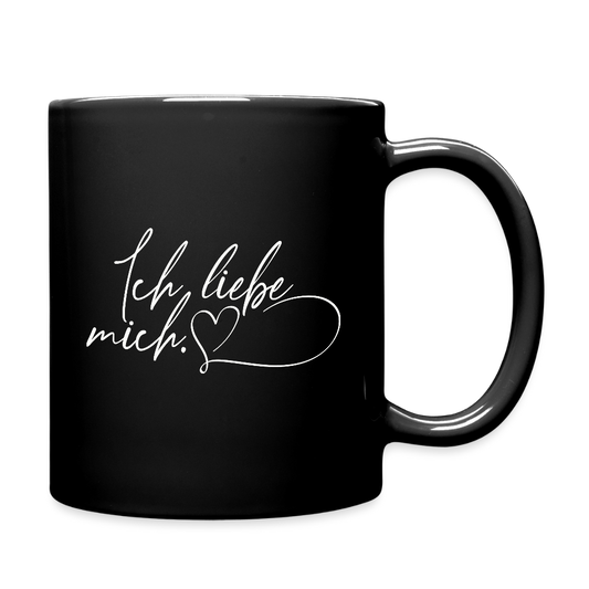 Ich liebe mich Tasse schwarz mit Herz - Schwarz