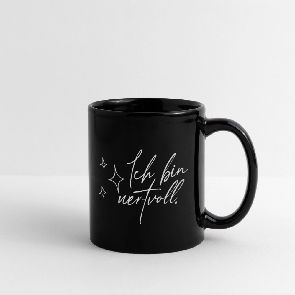 Ich bin wertvoll Tasse schwarz - Schwarz