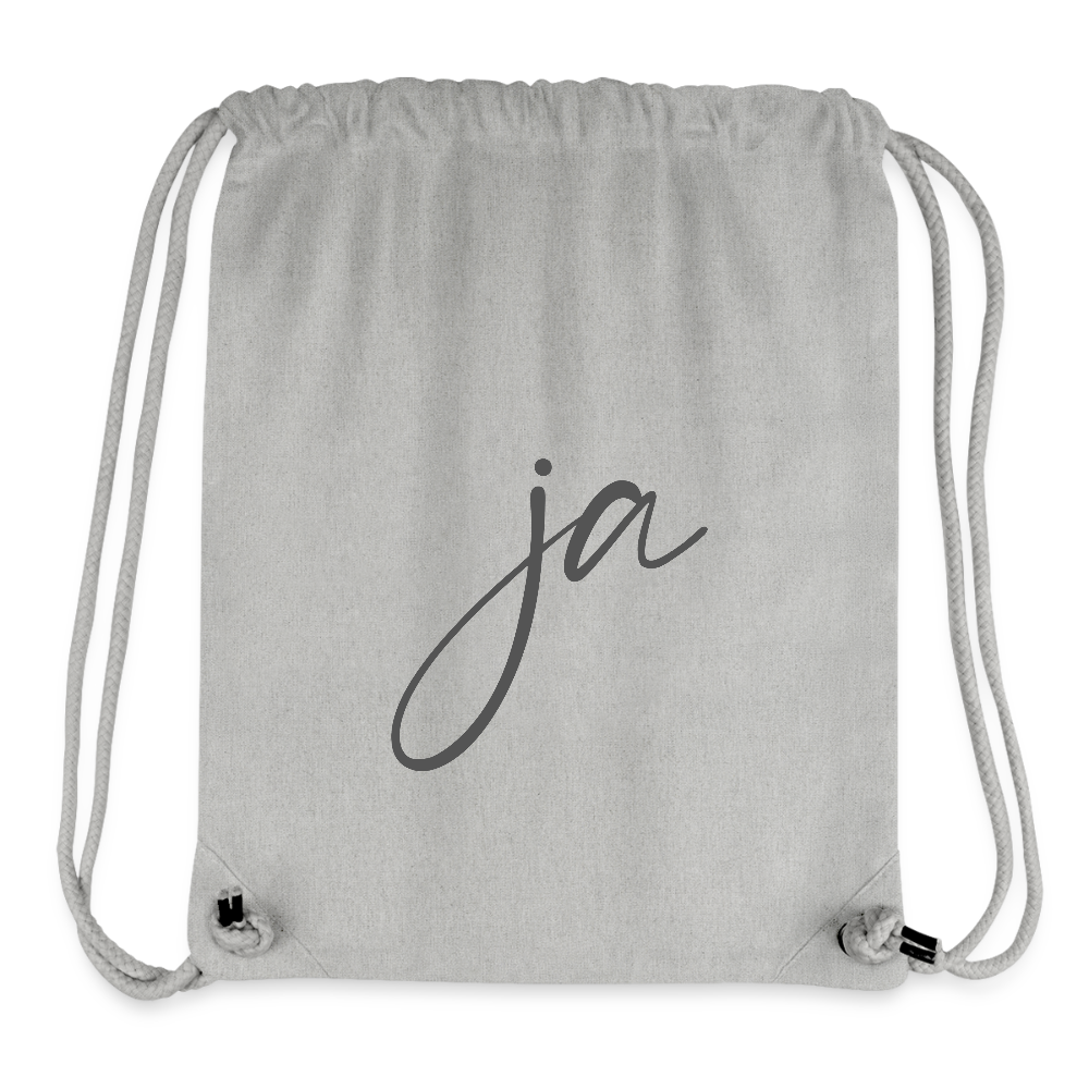 Ja / Nein recycelter Gym Bag - Grau meliert