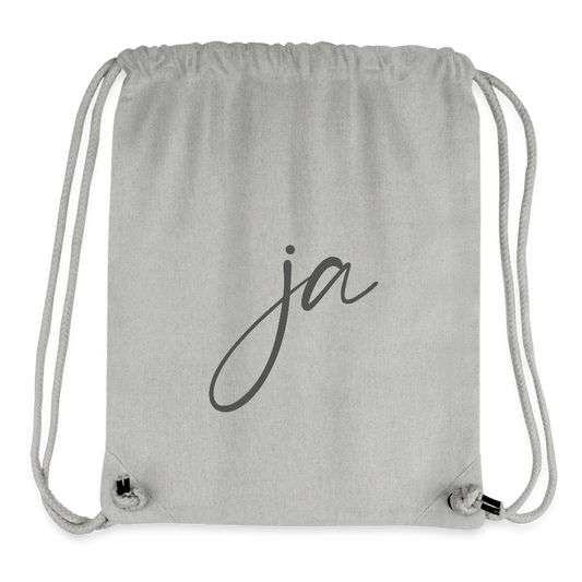 Ja / Nein recycelter Gym Bag - Grau meliert