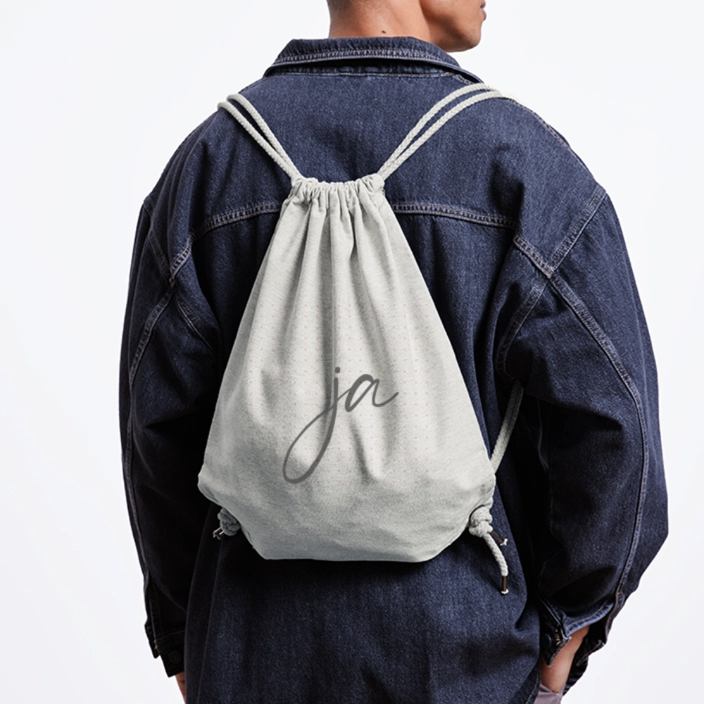 Ja / Nein recycelter Gym Bag - Grau meliert