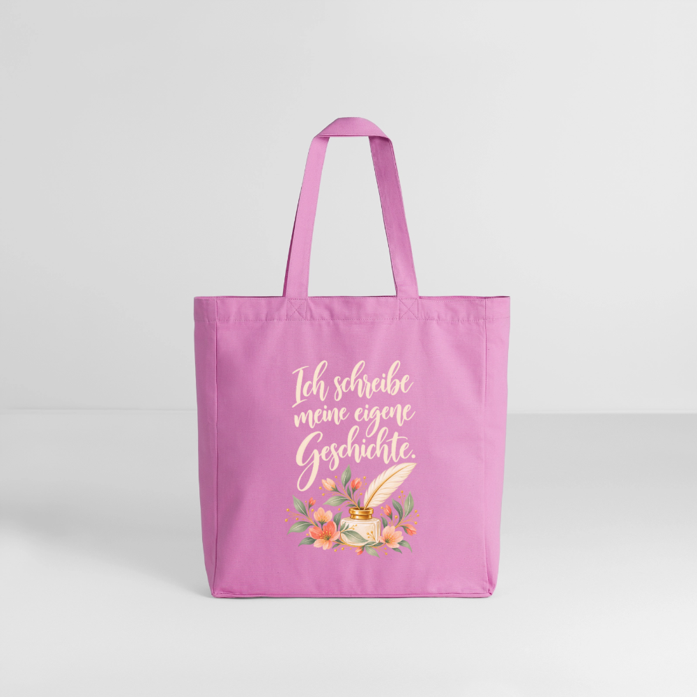 Ich schreibe meine eigene Geschichte // Stoffbeutel - Pink
