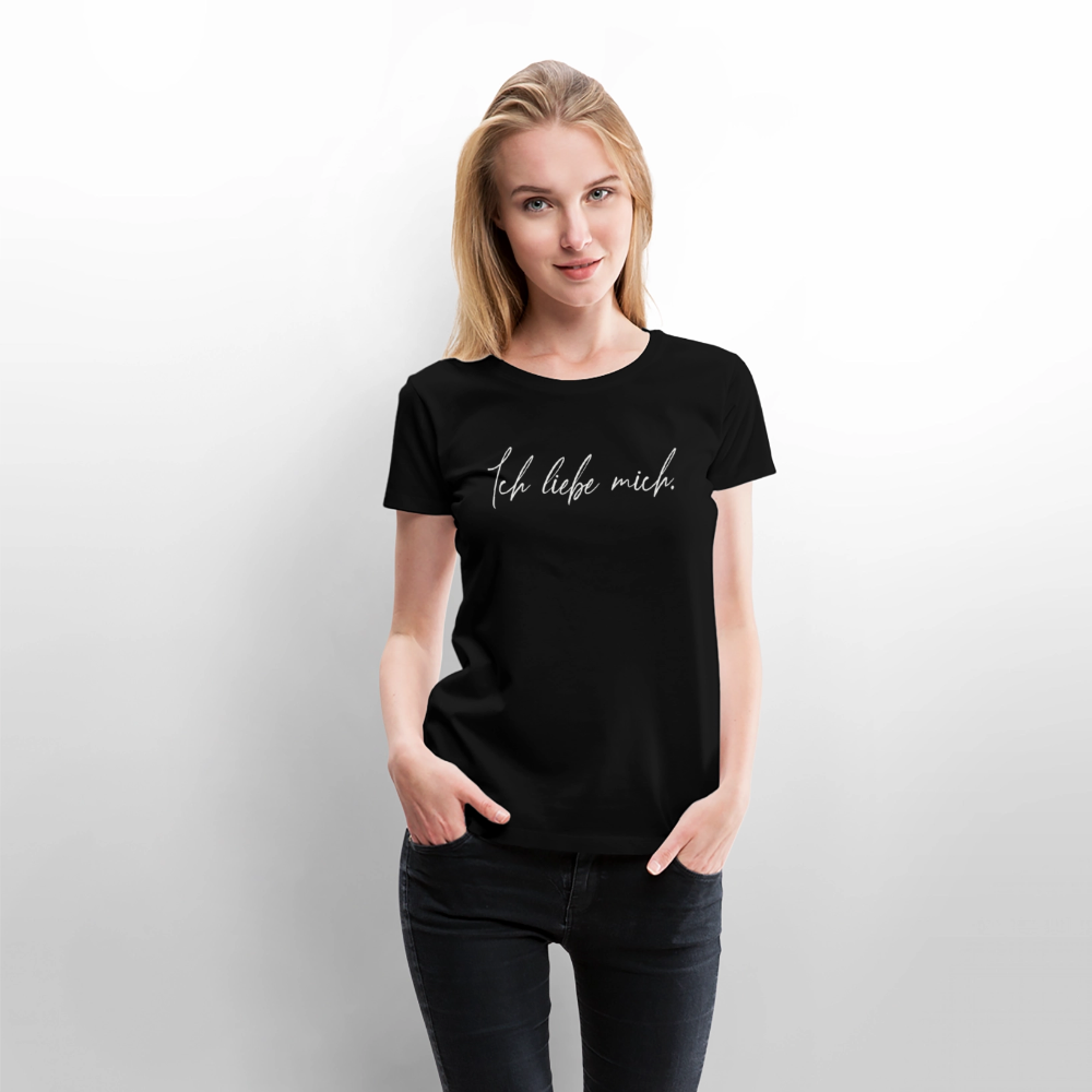 Ich liebe mich Frauen Premium T-Shirt (Organic) - Schwarz