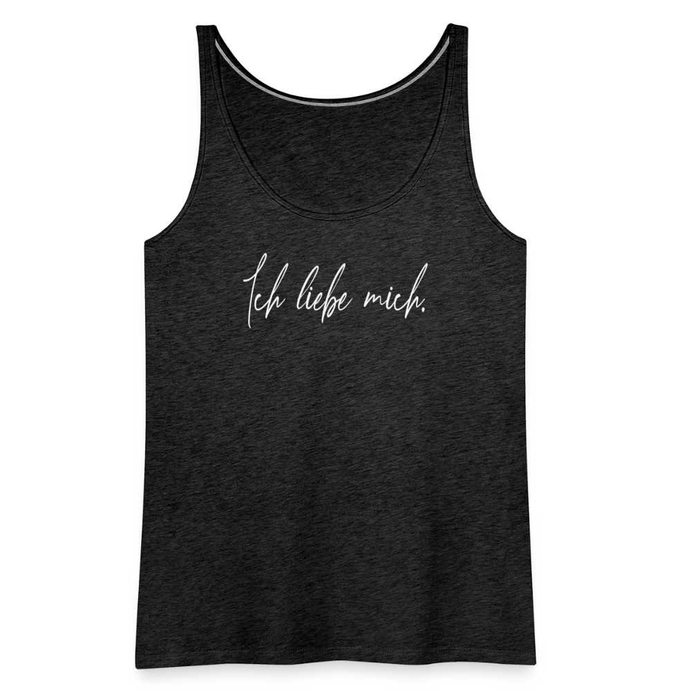 Ich liebe mich Frauen Premium Tank Top (Organic) - Anthrazit