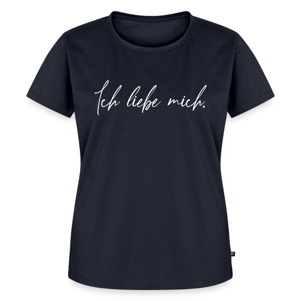 Ich liebe mich Frauen Premium T-Shirt (Organic) - Navy