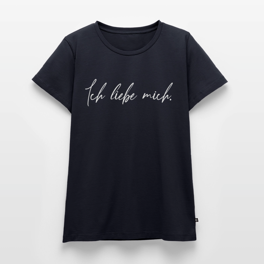 Ich liebe mich Frauen Premium T-Shirt (Organic) - Navy