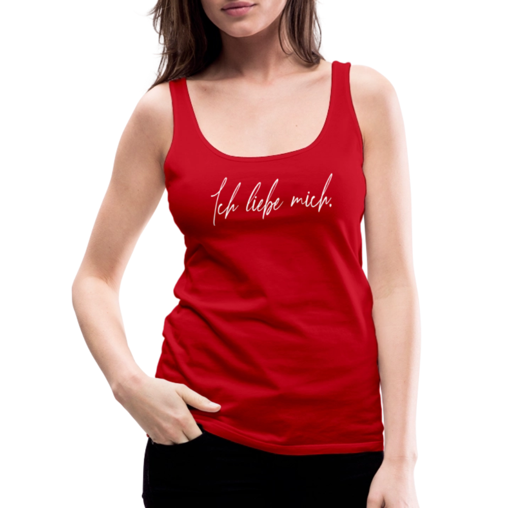 Ich liebe mich Frauen Premium Tank Top (Organic) - Rot